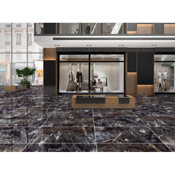 Керамогранит полированный Primavera GR201 Toledo black High glossy 600*1200 мм (1,44 м2)