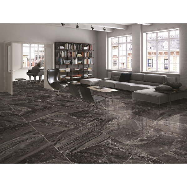 Керамогранит полированный Primavera PR115 Titan Black Polished 600*600 мм (1,44 м2)