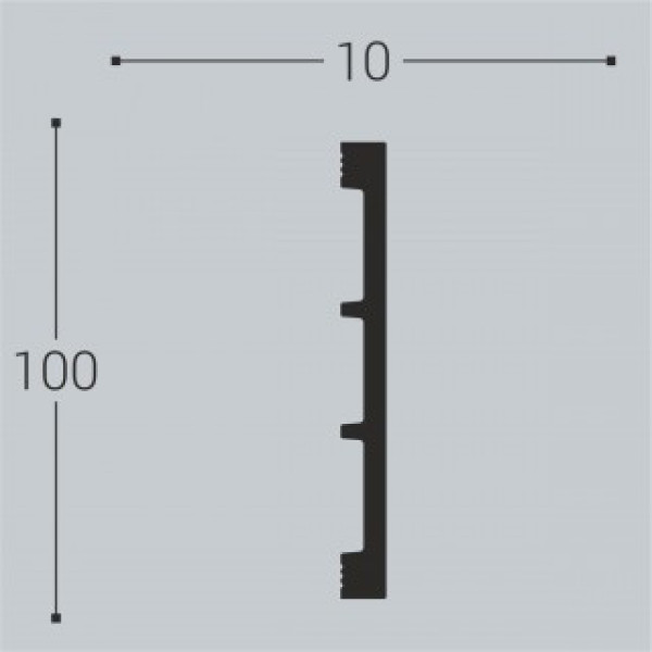 Молдинг XPS М 20 (100х10)