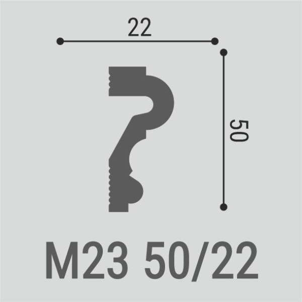 Молдинг XPS М 23 (50х22)