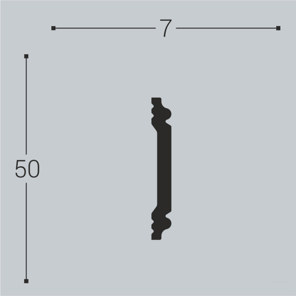 Молдинг XPS М 5 (50х7)