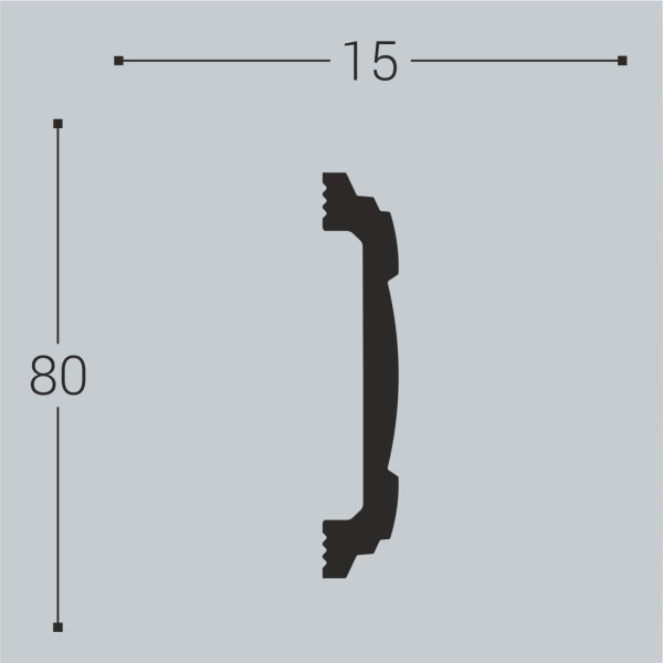 Молдинг XPS М 8 (80х15)