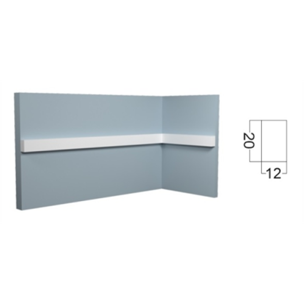Молдинг (20*12*2000 мм) Kr104M