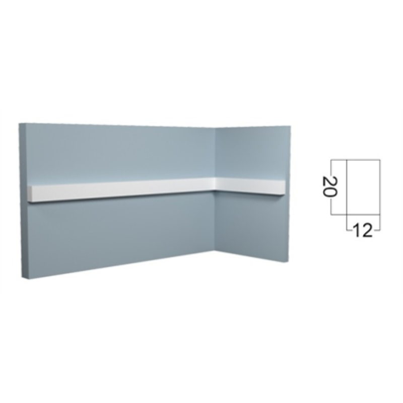 Молдинг (20*12*2000 мм) Kr104M