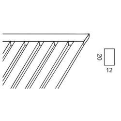 Молдинг (20*12*2700 мм) Kr104M