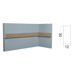 Молдинг (30*12*2700 мм) Kr124M-10