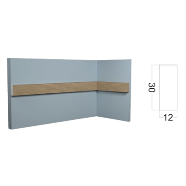 Молдинг (30*12*2700 мм) Kr124M-10