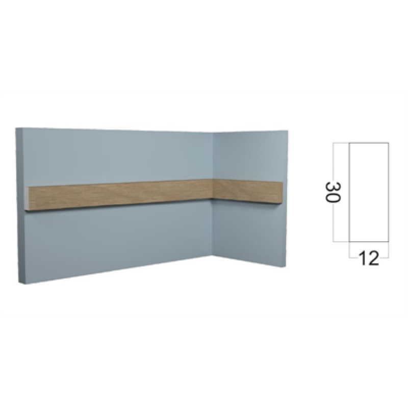 Молдинг (30*12*2700 мм) Kr124M-10