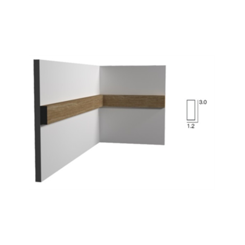 Молдинг (30*12*2700 мм) Kr124M-6