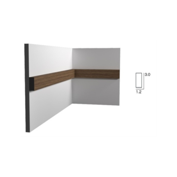Молдинг (30*12*2700 мм) Kr124M-7