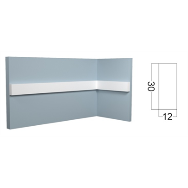 Молдинг (30*12*2700 мм) Kr124M