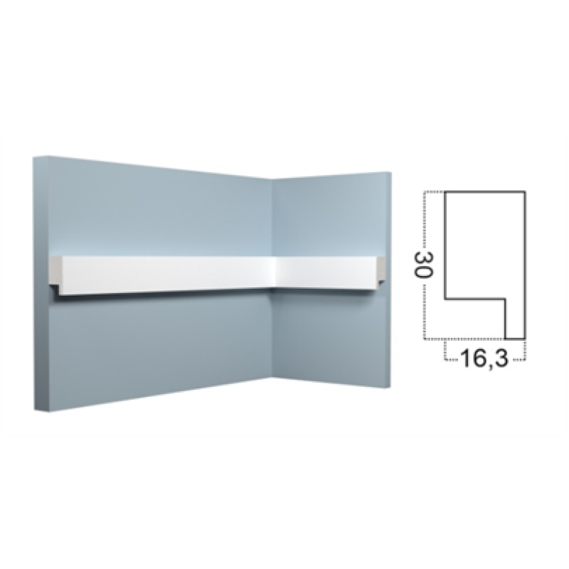 Молдинг (30*16,3*2000) Kr165M
