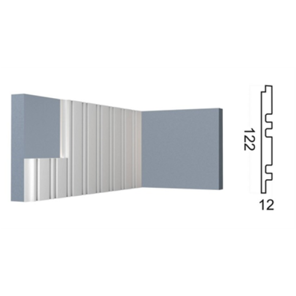 Cтеновая панель 3D (122*12*2000 мм) Kr200SP
