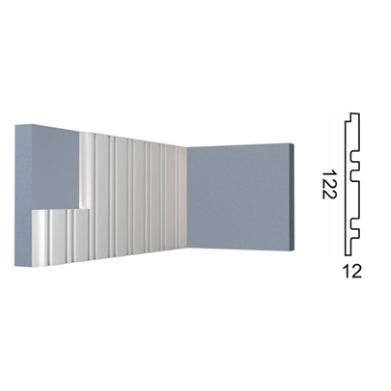 Cтеновая панель 3D (122*12*2000 мм) Kr200SP