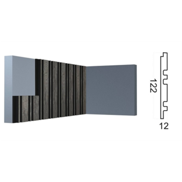 Cтеновая панель 3D (122*12*2700 мм) Kr200SP-2