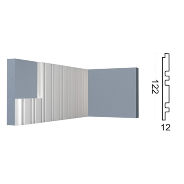 Cтеновая панель 3D (122*12*2700 мм) Kr200SP