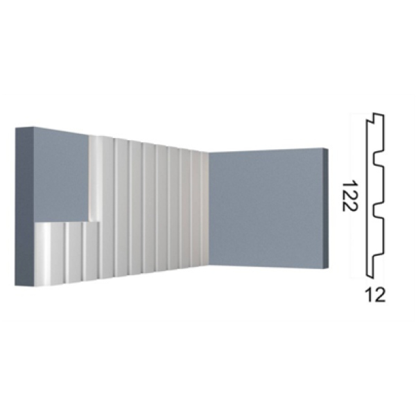 Cтеновая панель 3D (122*12*2700 мм) Kr204SP