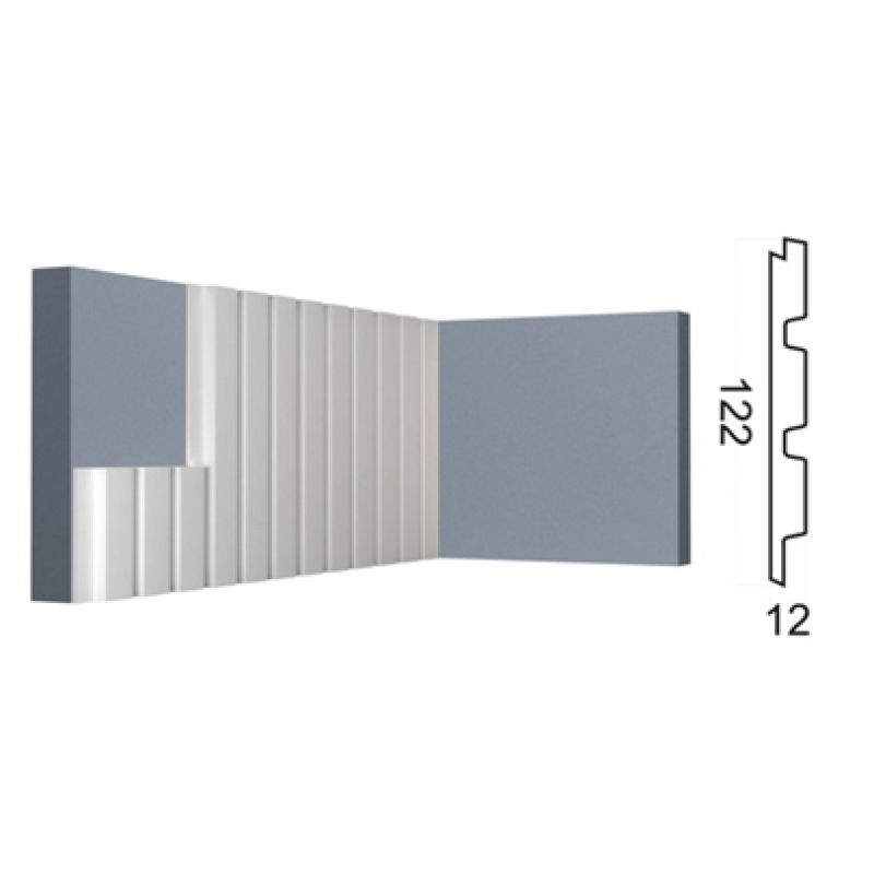 Cтеновая панель 3D (122*12*2000 мм) Kr204SP