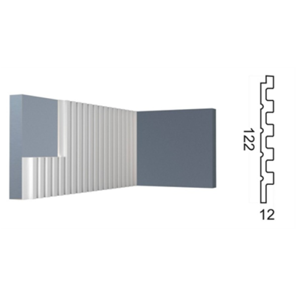Cтеновая панель 3D (122*12*2700 мм) Kr208SP