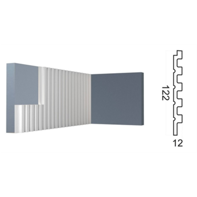 Cтеновая панель 3D (122*12*2700 мм) Kr208SP