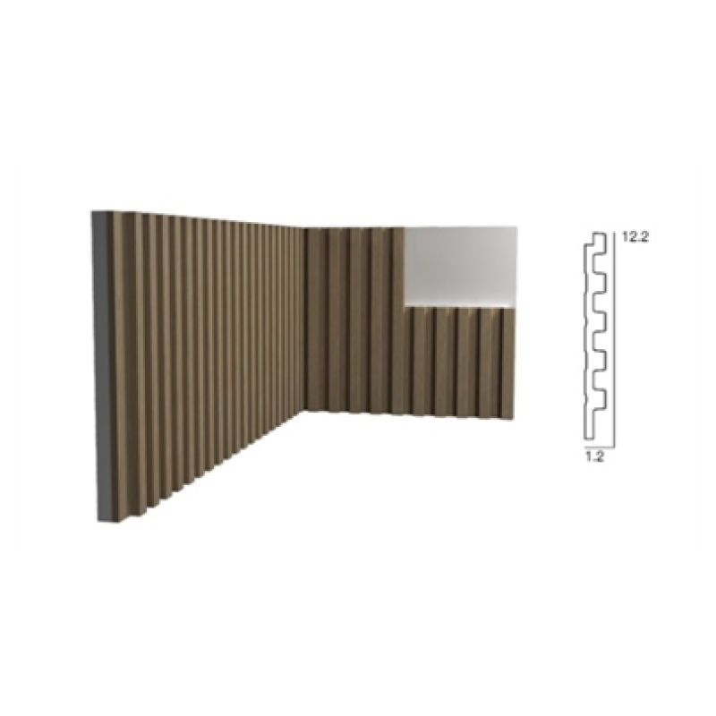 Cтеновая панель 3D (122*12*2700 мм) Kr208SP-10