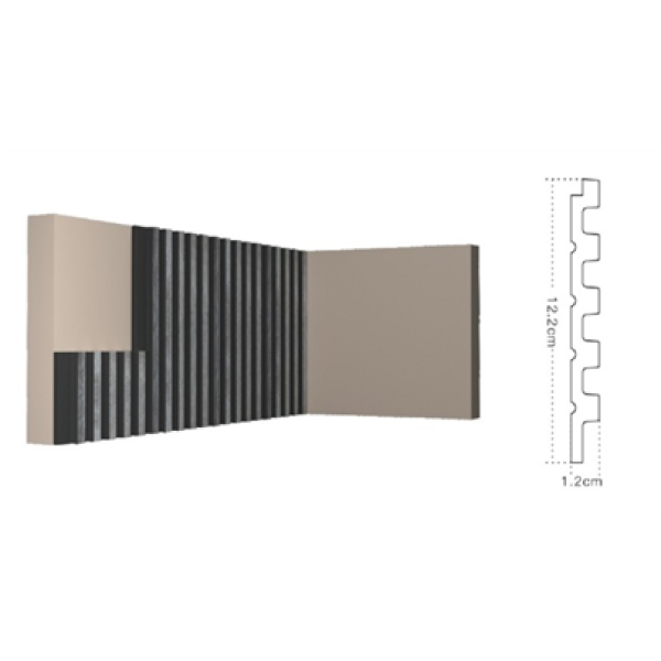 Cтеновая панель 3D (122*12*2700 мм) Kr208SP-2
