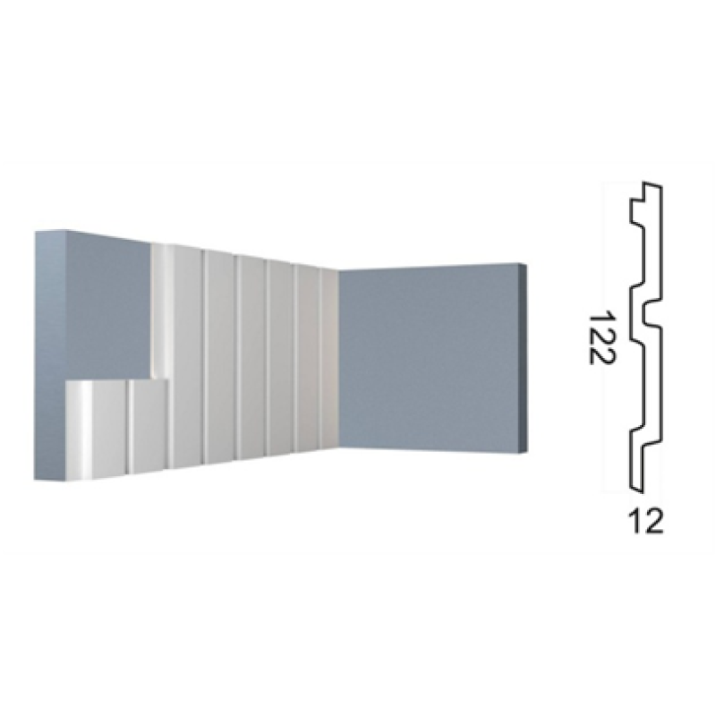 Cтеновая панель 3D (122*12*2700 мм) Kr212SP