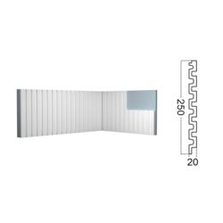 Cтеновая панель 3D (250*20*2700 мм) Kr240SP