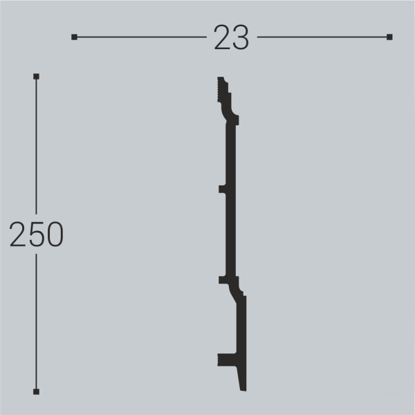Плинтус напольный XPS П 17 (250х23)