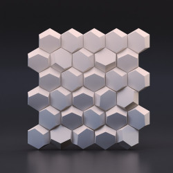 Гипсовые 3D-панели Улей 50x50 см