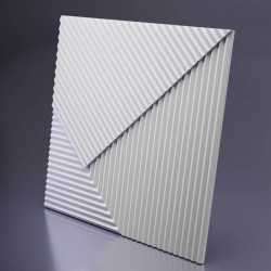 Гипсовые 3D-панели Параллель 50x50 см