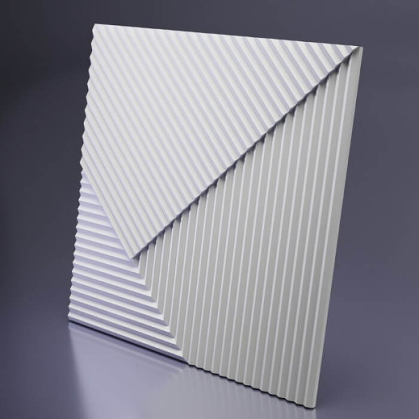Гипсовые 3D-панели Параллель 50x50 см