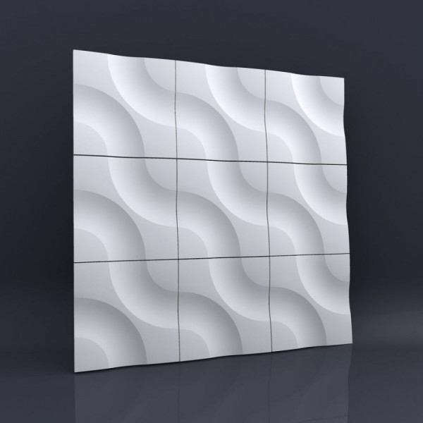 Гипсовые 3D-панели Аливия 50x50 см