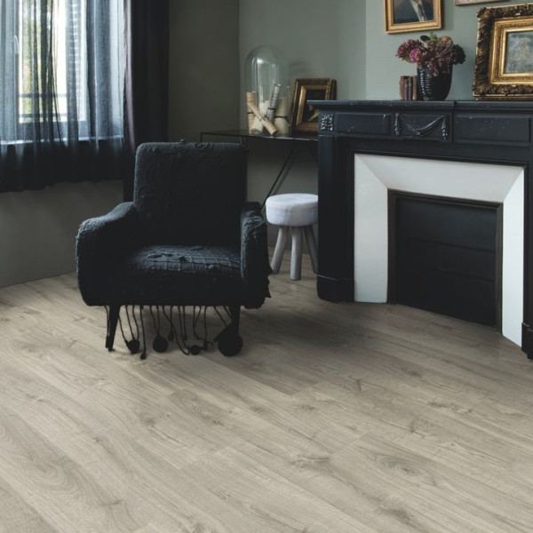 ПВХ плитка замковая Quick Step Pulse Click PUCL 40089 Дуб осенний теплый серый, 32 класс, Толщина 4,5 мм, 2,22 м2