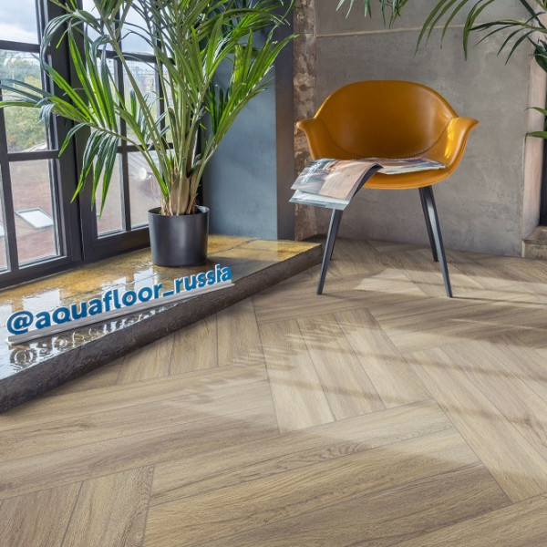 Виниловая клеевая плитка Aquafloor Parquet Glue AF2503PG, 43 класс, Толщина 2,5 мм, 3,72 м2