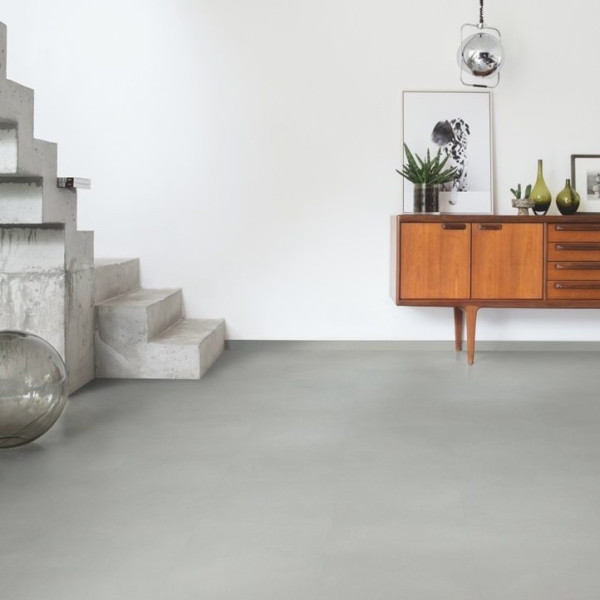 ПВХ плитка замковая Quick Step Ambient Rigid Click RAMCL 40139 Шлифованный бетон светло-серый, 32 класс, Толщина 5 мм, 1,847 м2