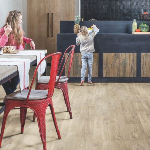 ПВХ плитка замковая Quick Step Balance Click Plus BACP 40031 Дуб каньон светло-коричневый пилёный, 33 класс, Толщина 4,5 мм, 2,105 м2