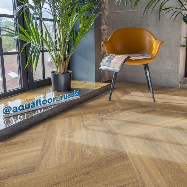 Клеевая плитка ПВХ Aquafloor Parquet Glue AF2504PG, 43 класс, Толщина 2,5 мм, 3,72 м2