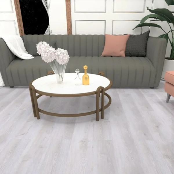 Кварцевый ламинат SPC AspenFloor Smart Choice Дуб Серый, 43 класс, Толщина 3,5 мм, 2,245 м2