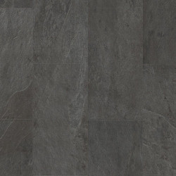 ПВХ плитка замковая Quick Step Ambient Click AMCL 40035 Сланец чёрный, 32 класс, Толщина 4,5 мм, 2,08 м2