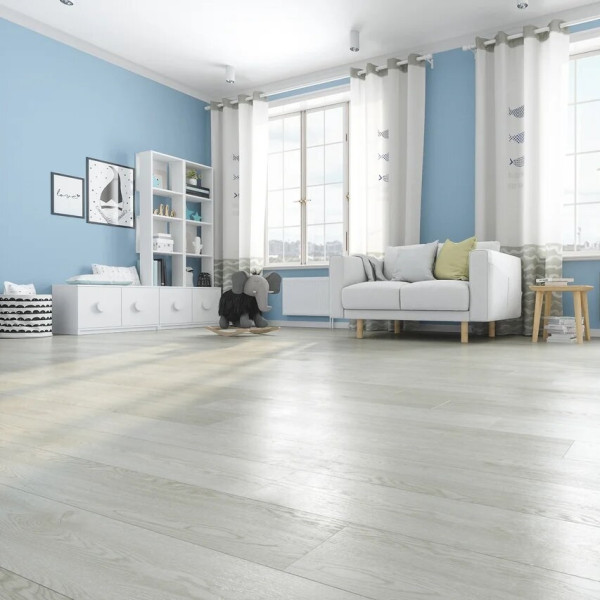 Кварцевый ламинат Fargo Comfort Ясень Белый JC18001-35, 33 класс, Толщина 4 мм, 2,196 м2
