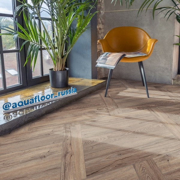 Клеевая плитка ПВХ Aquafloor Parquet Glue AF2506PG, 43 класс, Толщина 2,5 мм, 3,72 м2