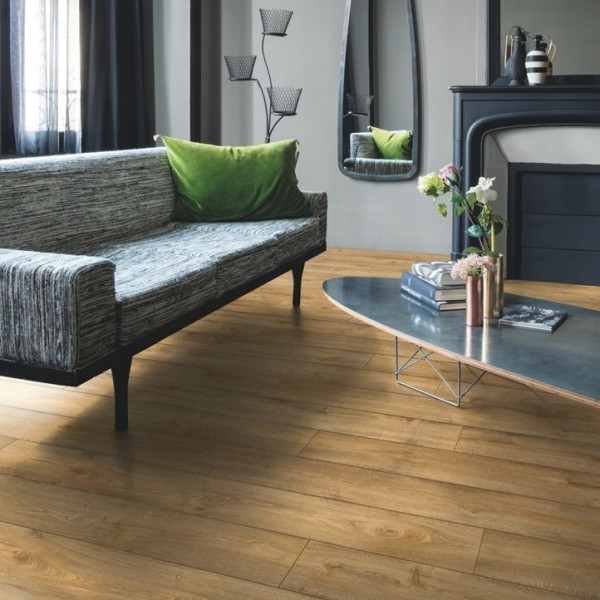 ПВХ плитка замковая Quick Step Pulse Click PUCL 40094 Дуб теплый натуральный, 32 класс, Толщина 4,5 мм, 2,22 м2