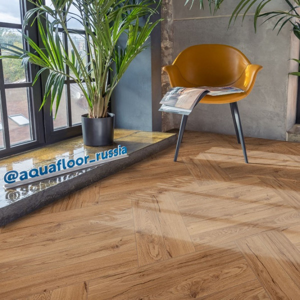 Виниловая клеевая плитка Aquafloor Parquet Glue AF2507PG, 43 класс, Толщина 2,5 мм, 3,72 м2