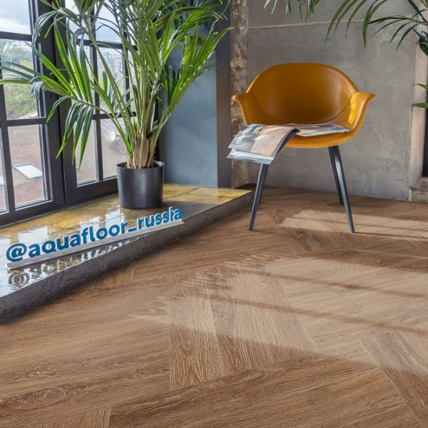 Виниловая клеевая плитка Aquafloor Parquet Glue AF2508PG, 43 класс, Толщина 2,5 мм, 3,72 м2