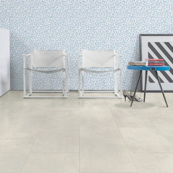 ПВХ плитка клеевая Quick Step Ambient Glue Plus AMGP 40049 Бетон светлый, 33 класс, Толщина 2,5 мм, 3,841 м2