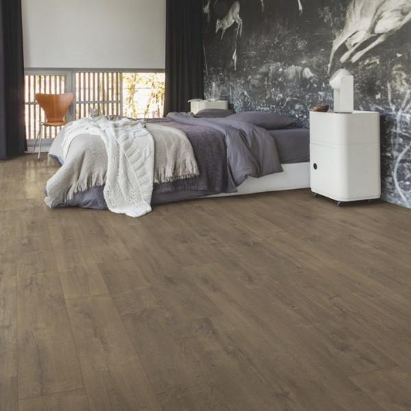 ПВХ плитка замковая Quick Step Balance Click BACL 40160 Дуб бархатный коричневый, 32 класс, Толщина 4,5 мм, 2,105 м2