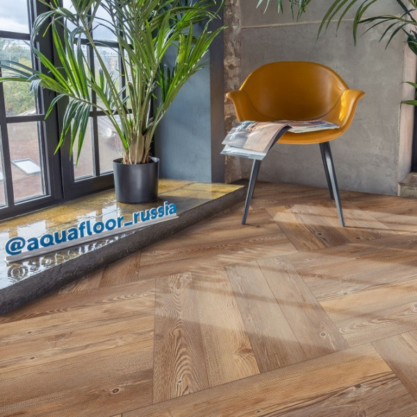 Клеевая плитка ПВХ Aquafloor Parquet Glue AF2509PG, 43 класс, Толщина 2,5 мм, 3,72 м2