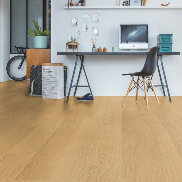 ПВХ плитка замковая Quick Step Pulse Click PUCL 40098 Дуб чистый медовый, 32 класс, Толщина 4,5 мм, 2,22 м2