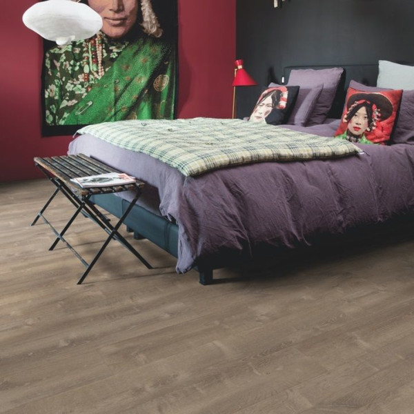 ПВХ плитка замковая Quick Step Pulse Click PUCL 40086 Дуб песчаный коричневый, 32 класс, Толщина 4,5 мм, 2,22 м2